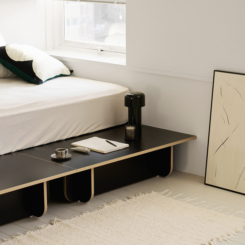 누어 룬드 무헤드 평상형 파운데이션 싱글 슈퍼싱글 침대 프레임 S/SS 상세 이미지 3