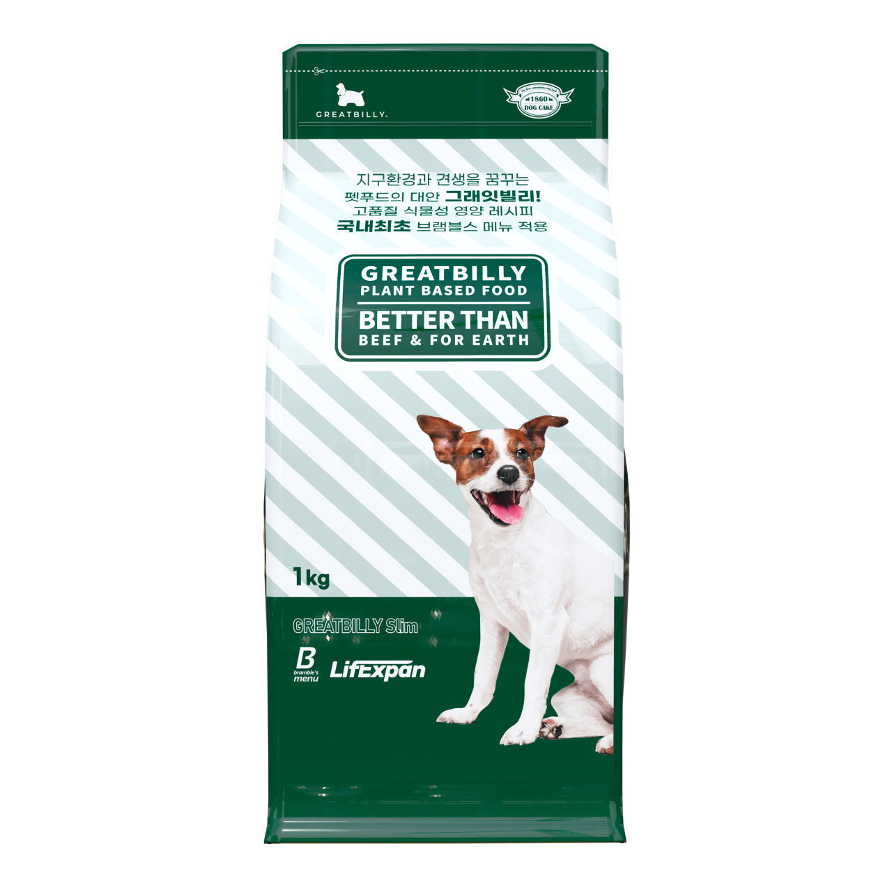 그래잇빌리 파워 다이어트(슬림) 1kg 패키지 강아지 체중 조절 관리 식물성 식이섬유 사료