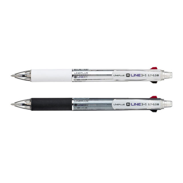 라인플러스 M-LINE M라인3+1 3색볼펜0.7mm샤프0.5mm 멀티펜 1자루 (인쇄가능) - 상품 이미지