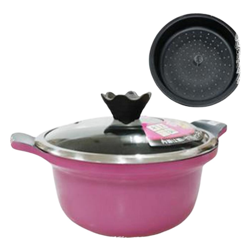 알루미늄 인덕션 겸용 만두 찜요리 국요리 냄비 양수 24cm