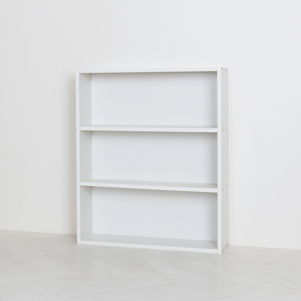 모던 D170 슬림 책장 600x170x725mm, 3단, 크림 화이트 - 상세 이미지 2