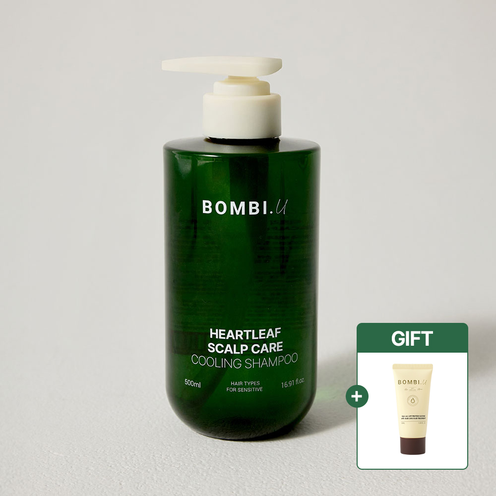 봄비유 어성초 티트리 민감성 두피 쿨링 케어 약산성 샴푸 500ml 1개