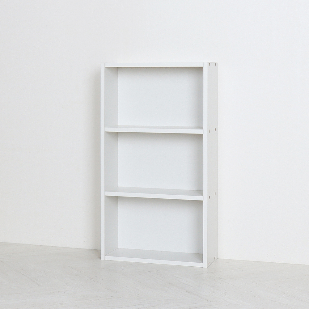 모던 D170 슬림 책장 400x170x725mm, 3단, 크림 화이트 - 상세 이미지 2