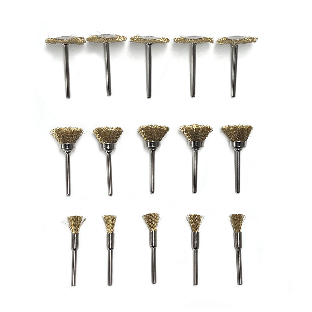 녹제거 철 와이어브러쉬 드레멜 악세사리 연마 15pcs - 상품 이미지