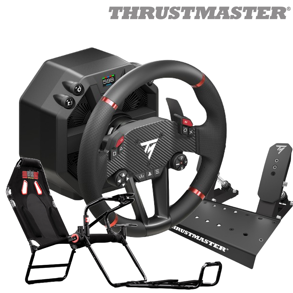 트러스트마스터 T598 다이렉트 드라이브 휠 + GT LITE 레이싱시트 (NLR-S021)패키지 (PC, PS5지원) - 상품 이미지