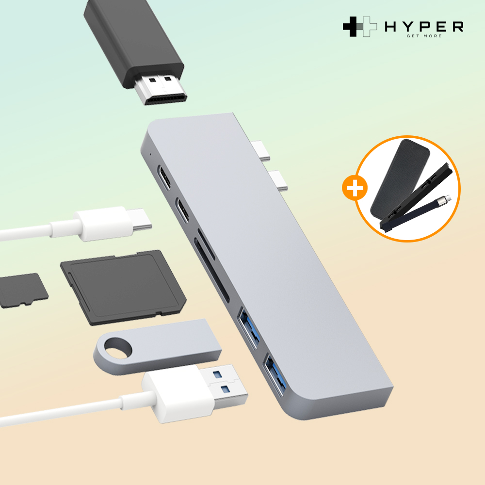 맥북허브 일체형 7in2 멀티포트 hdmi 충전 100W 확장 어댑터 젠더
