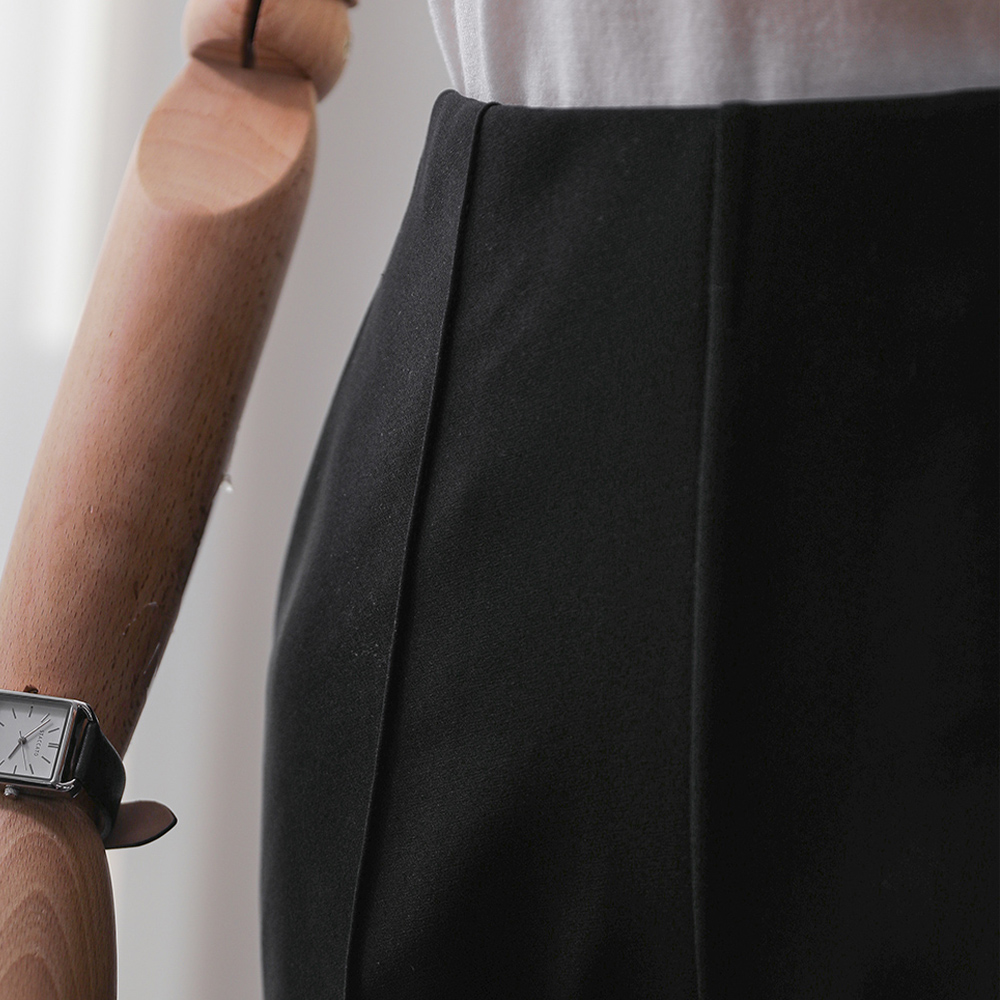 베오 몸매보정핏 스판 밴딩 부츠컷 팬츠 - 상세 이미지 4