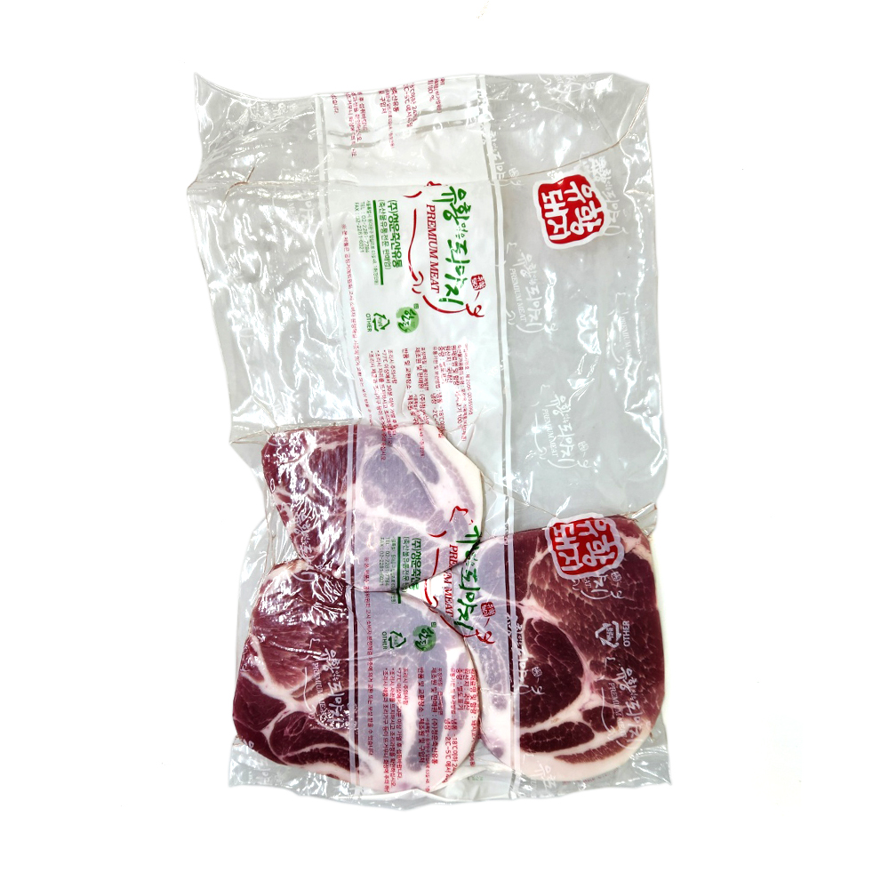 한돈 목살 숯불용 냉장, 500g, 4개 - 상세 이미지 5