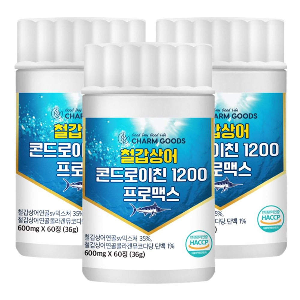철갑상어 콘드로이친 1200 효능 프로맥스 60정, 3개 - 메인 이미지