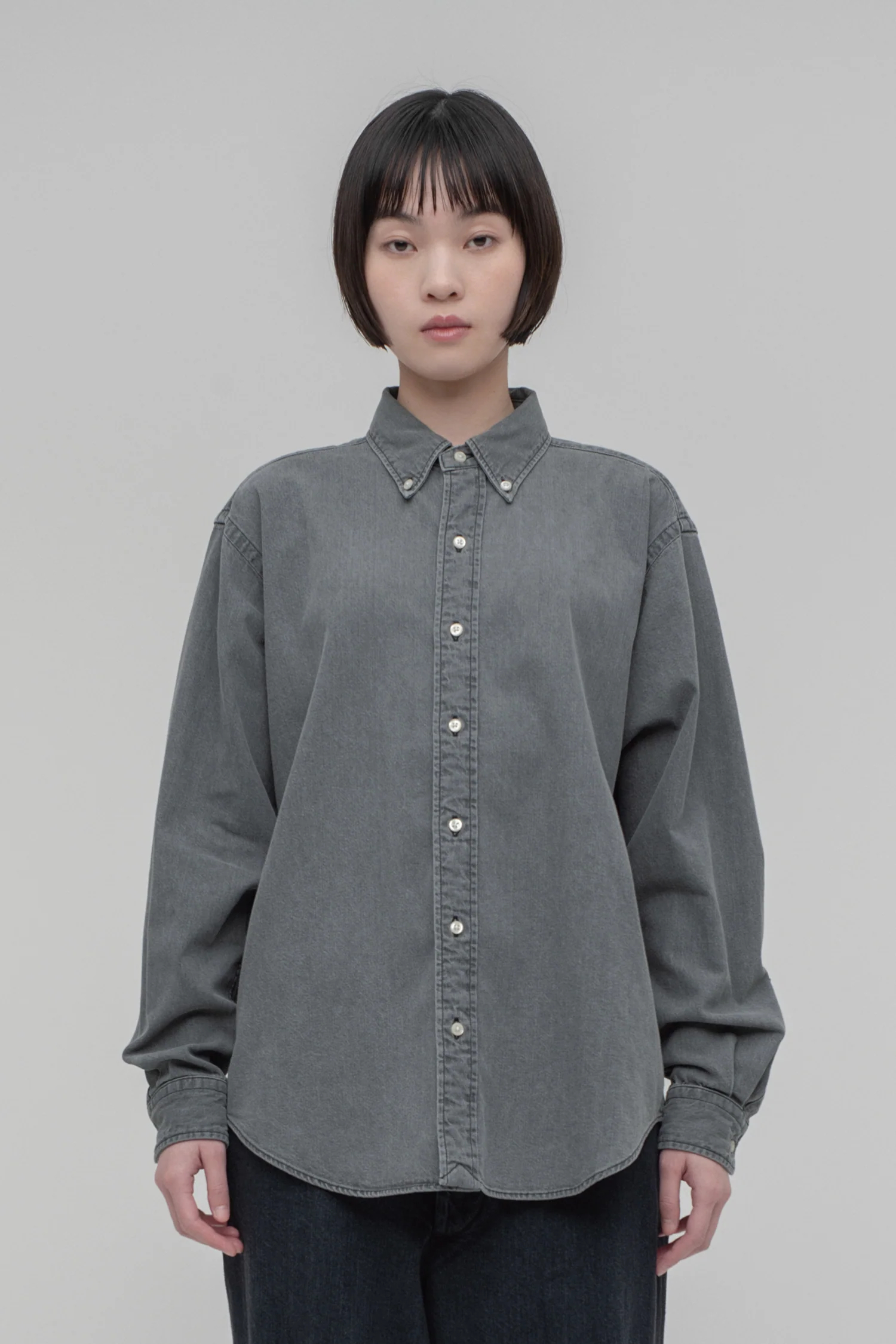 시오타 CIOTA Denim B.D Shirt 데님 셔츠 25SS 2컬러 - 상세 이미지 3