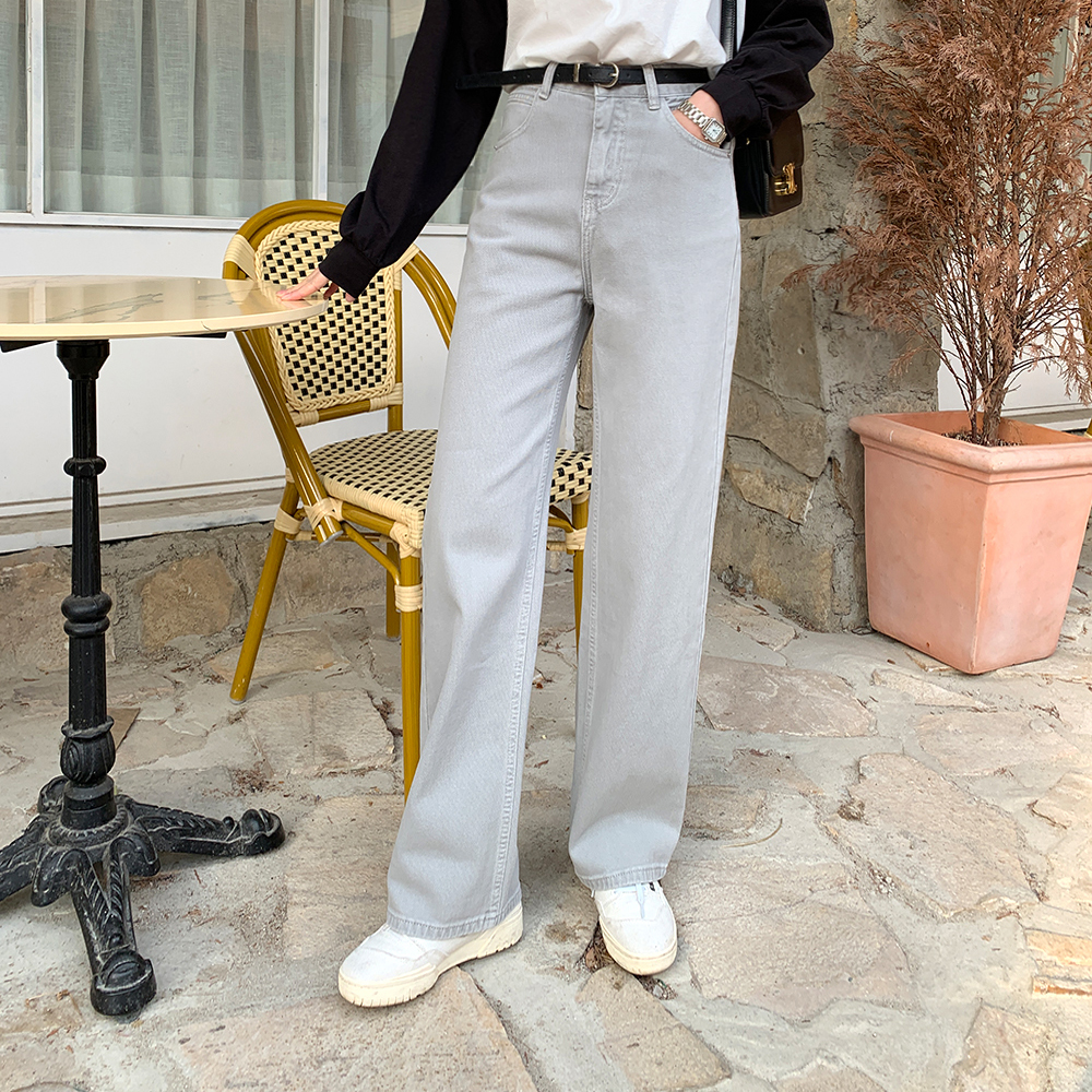 트리마르 벨트세트 일자핏 팬츠 - 상품 이미지