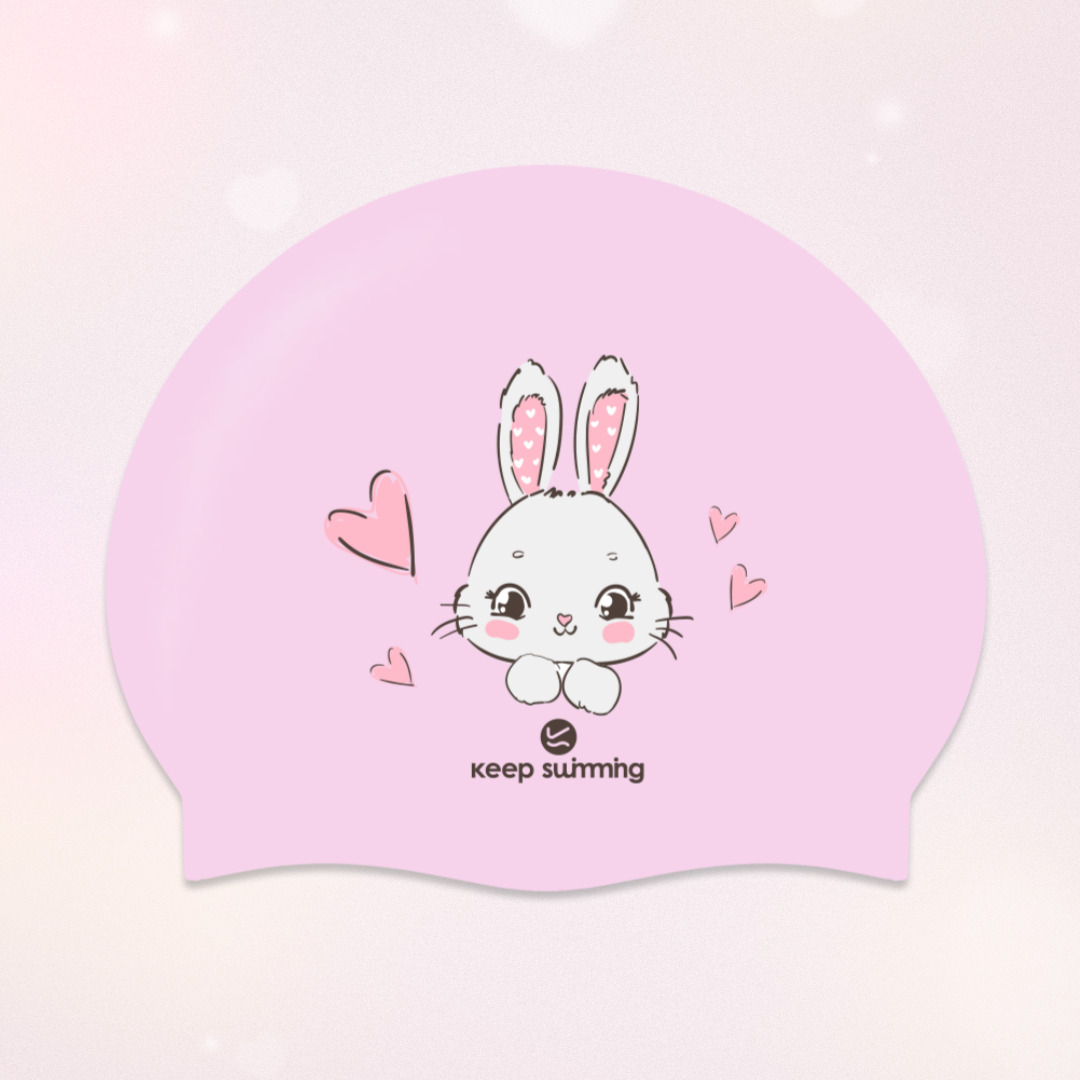 테디버니키티 실리콘수모 하트수모 귀여운수모 일러스트 동물 캐릭터수모 수모코디 여자수모 어린이 아동 생존수영 - 상세 이미지 3
