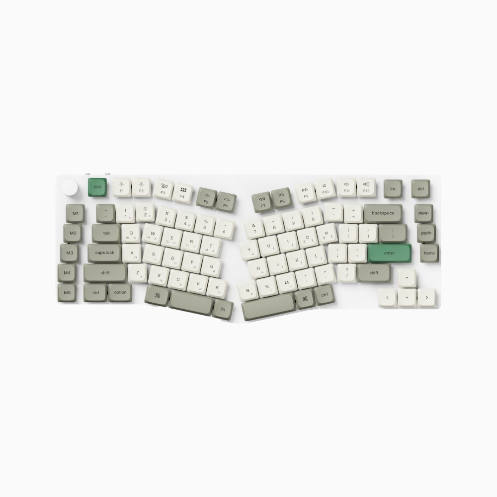 키크론 K15 PRO MAX 슬림 인체공학 키보드 손목보호 쉘 화이트, 저소음 적축 - 상세 이미지 2