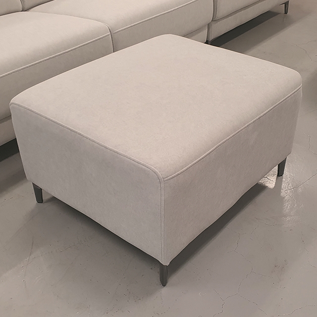 스코나 아드모 조야 아쿠아텍스 패브릭 이지클린 헤드틸팅 소파 스툴포함, 연그레이, 4인용