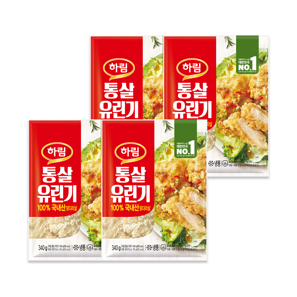 하림 통살유린기 340g 4봉 - 메인 이미지