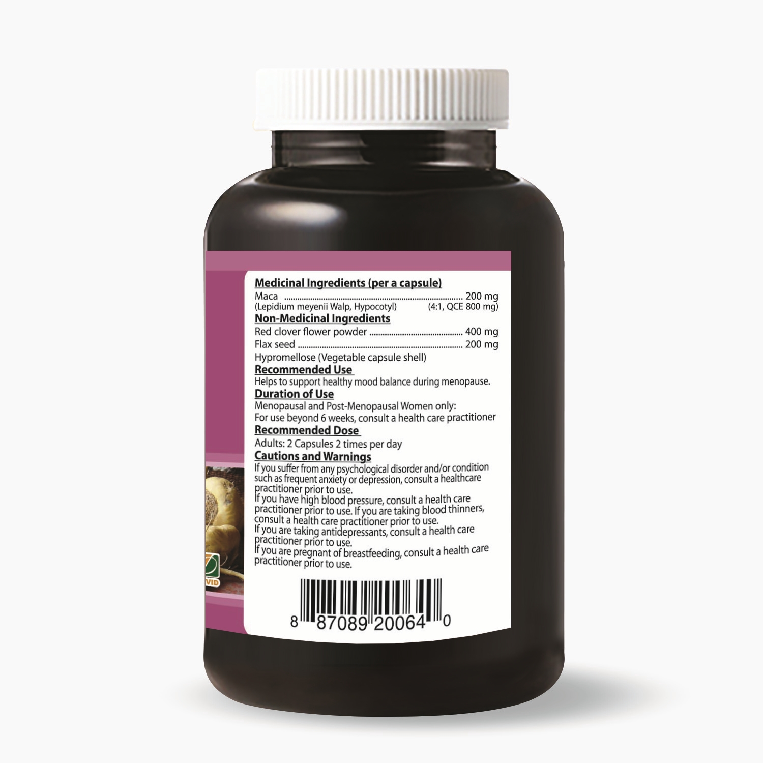 뉴트리돔 여성용마카 퍼플마카 800mg 붉은토끼풀꽃 아마씨함유 90캡슐, 1개 이미지 6