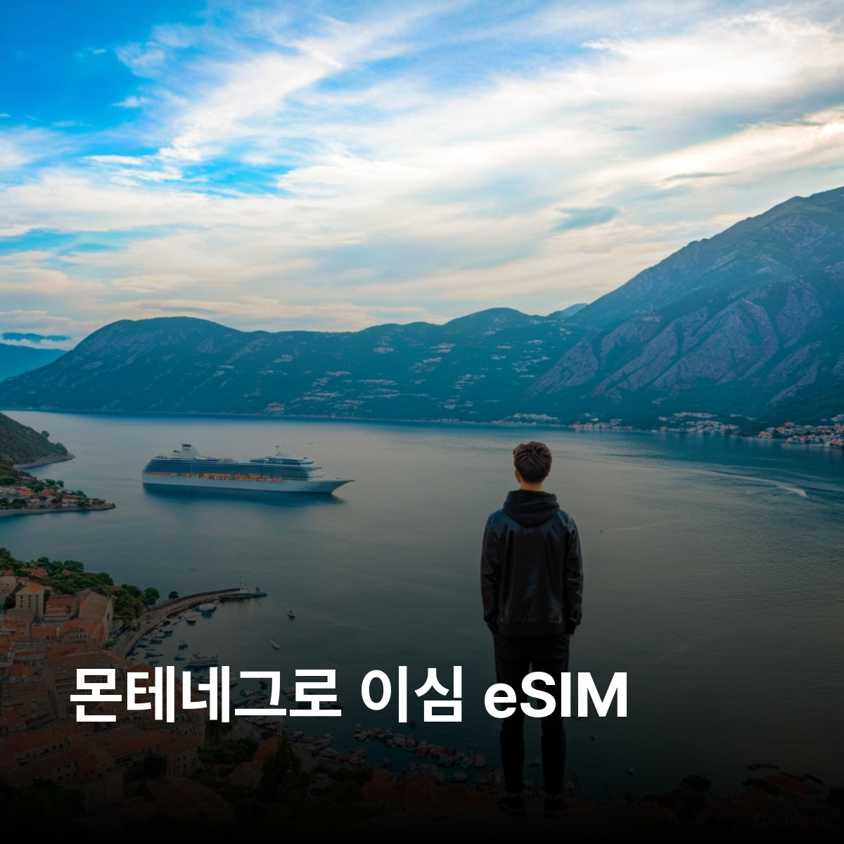 몬테네그로 이심 eSIM MTEL LTE 포드고리차 코토르 부드바 체티녜 페라스트 이심통 - 상품 이미지