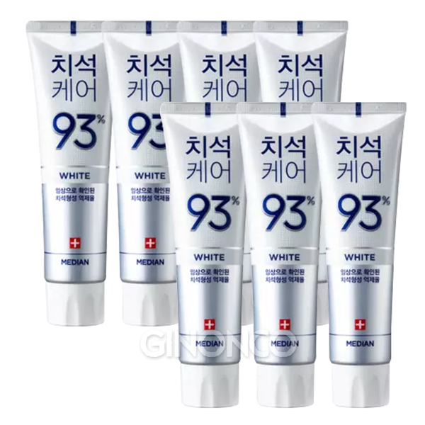 메디안 치석케어 화이트 치약 120g x7 : 샵인스타