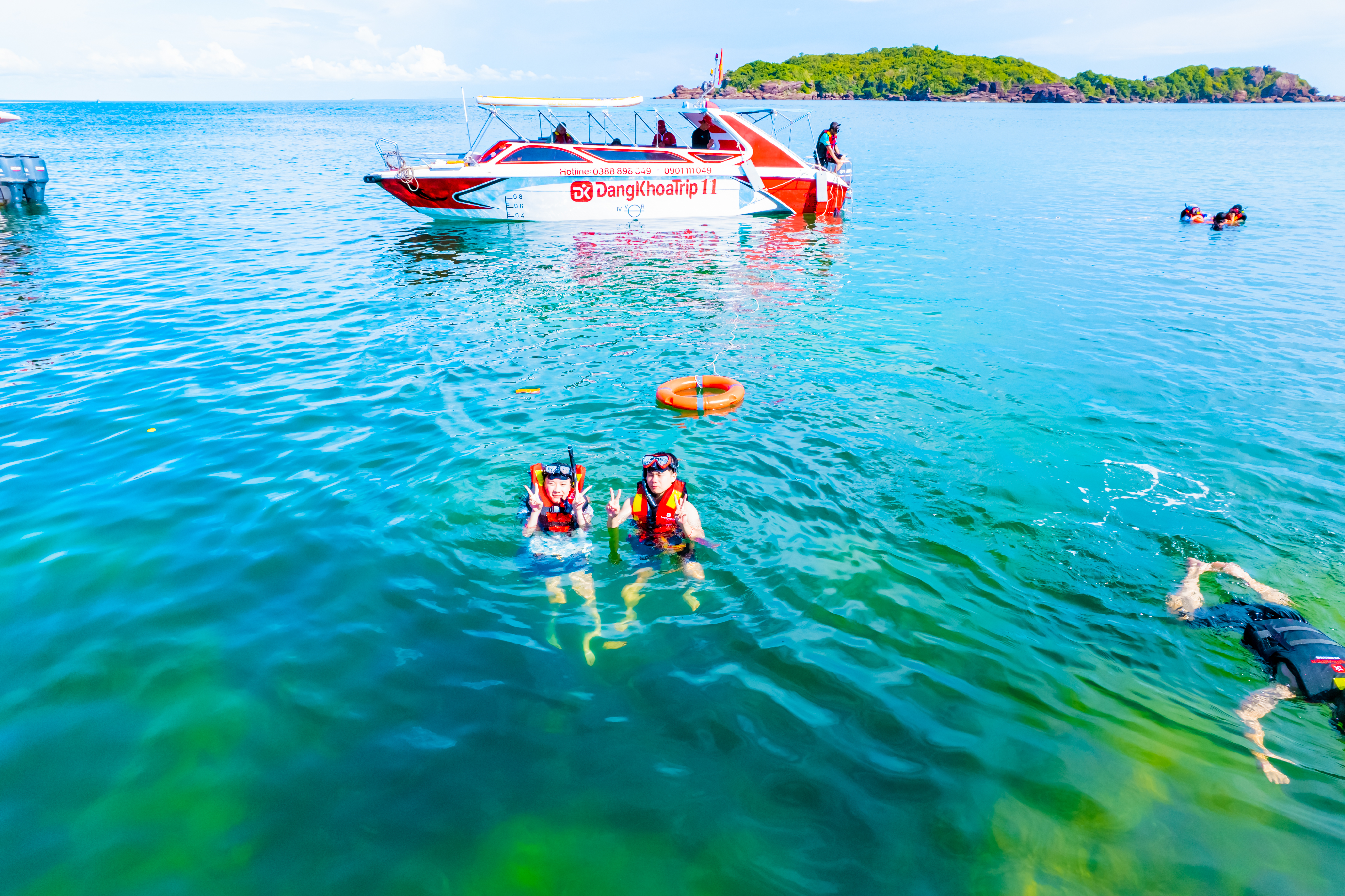 [스냅촬영+스노클링] 푸꾸옥 스노쿨링 시그니처 호핑투어 혼똠섬 케이블카 (픽업샌딩 포함)