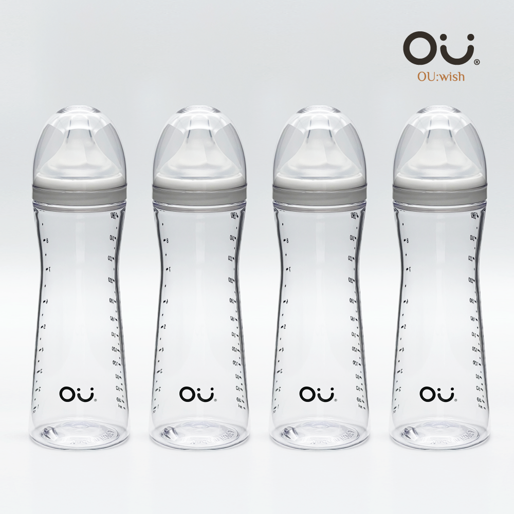 오유위시 PA 젖병(젖꼭지 포함) 260ml, 4개