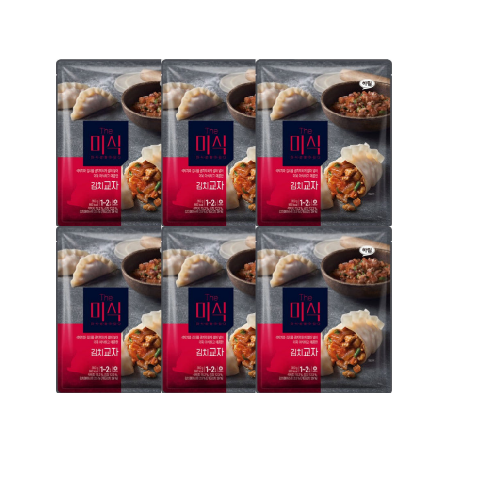 더미식 육즙김치교자 만두 350g 6박스 : 지구헬스케어