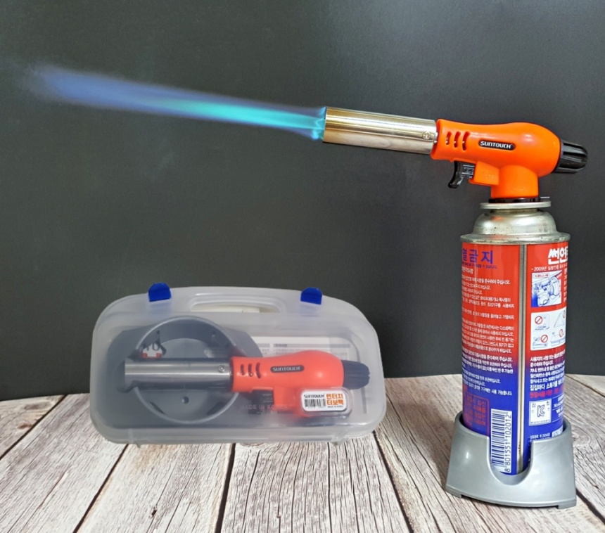 가정용 토치 캠핑 라이터 캠핑장비 점화기 썬터치 국내산 미니토치