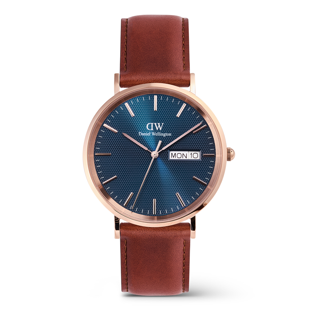 다니엘 웰링턴 CLASSIC DAY DISPLAY ST MAWES ARCTIC 가죽시계 - 상품 이미지