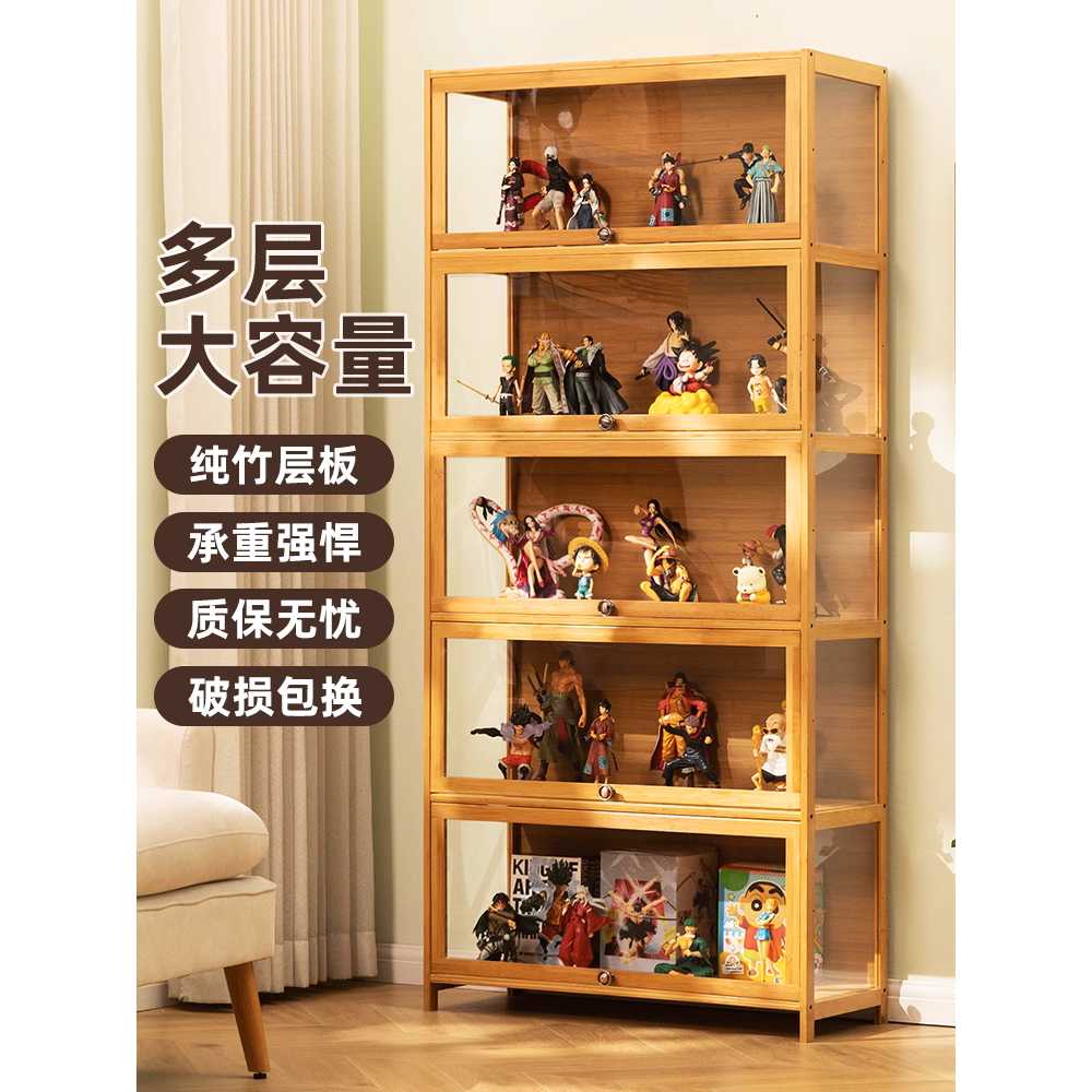 원목 피규어 장식장 아크릴 레고 진열장 케이스 양주 A칼라 3단 60cm - 상세 이미지 2