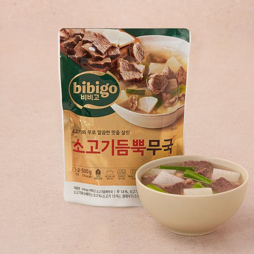 CJ 비비고 소고기듬뿍 무국 500g (N4) : 이마트택배