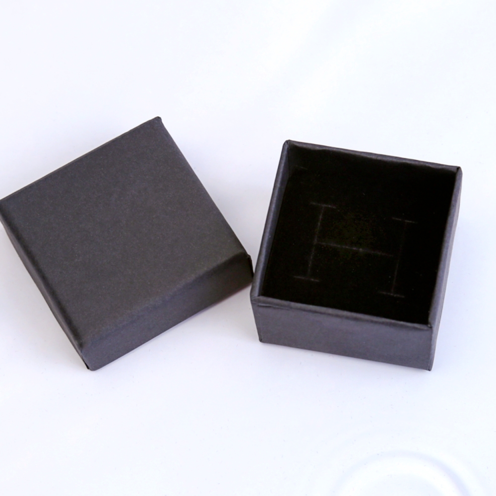 작은사이즈반지상자 정사각형쥬얼리박스 금반지포장상자 5x5cm 블랙 - 상품 이미지