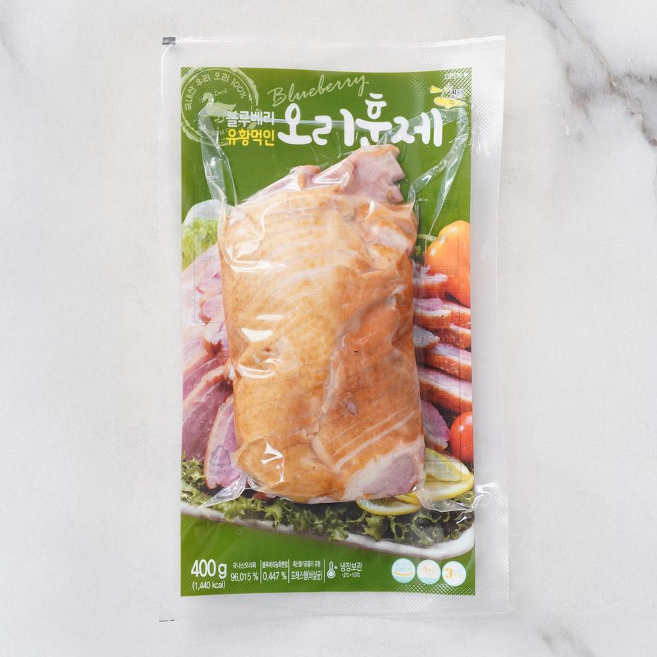 메가마트 블루베리 유황먹인 오리훈제 400g