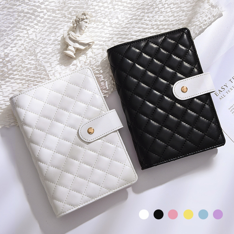 퀼팅 마카롱바인더 6공 누빔 다꾸 스티커 A6 현금 생활 챌린지 바인더