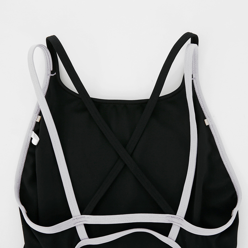 티막 여성 플레이어스 에어누디 1부 실내수영복 EKP1002 BK 이미지 2