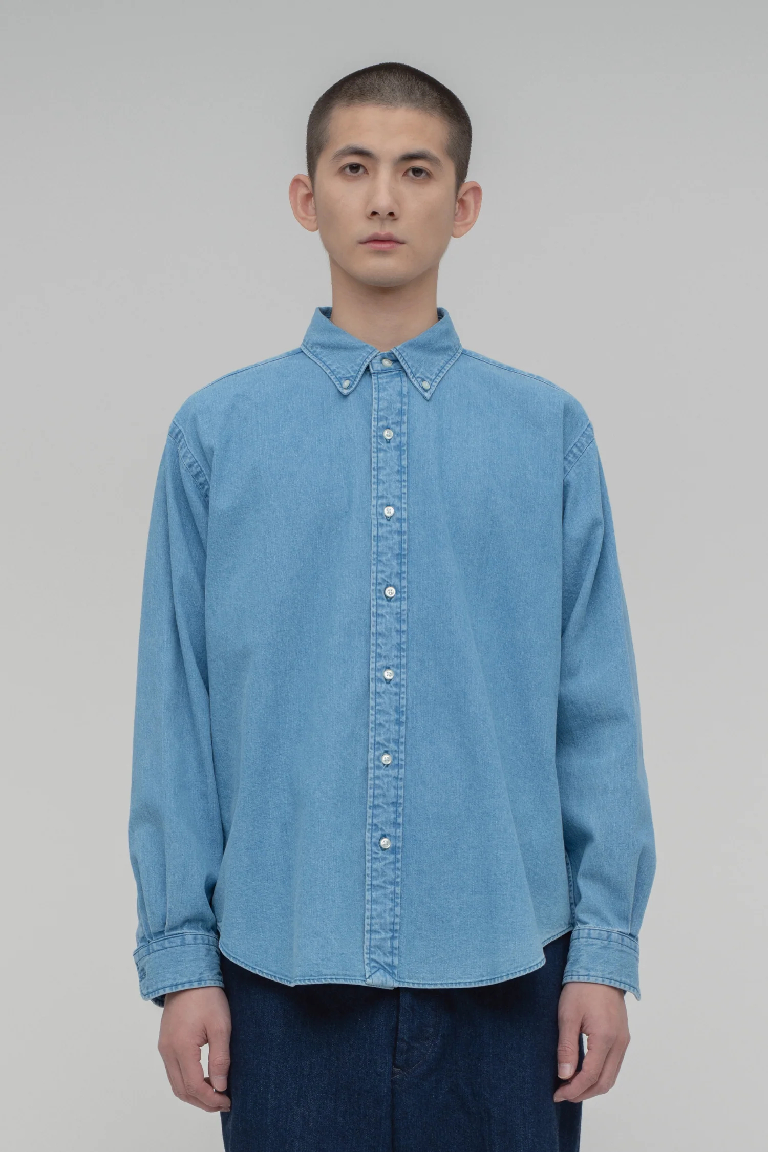 시오타 CIOTA Denim B.D Shirt 데님 셔츠 25SS 2컬러 - 상품 이미지
