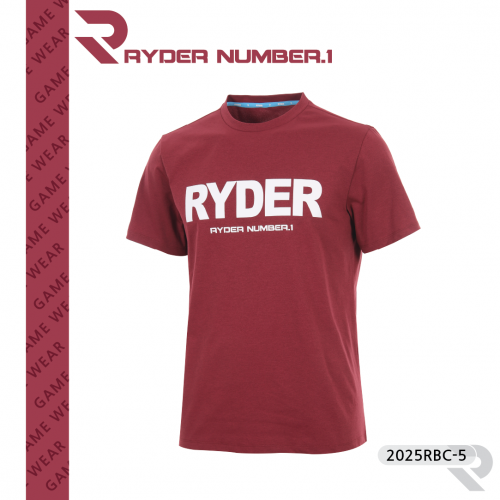 라이더 RYDER 2025RBC-5 기획 코튼 화이트 반팔티 남여공용 배드민턴 복 탁구 스쿼시 스포츠의류 - 메인 이미지