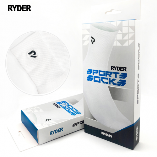 라이더 RYDER RLSM-1 국대양말 남자 BOX포장 스포츠양말 배드민턴 탁구 스쿼시 - 상품 이미지