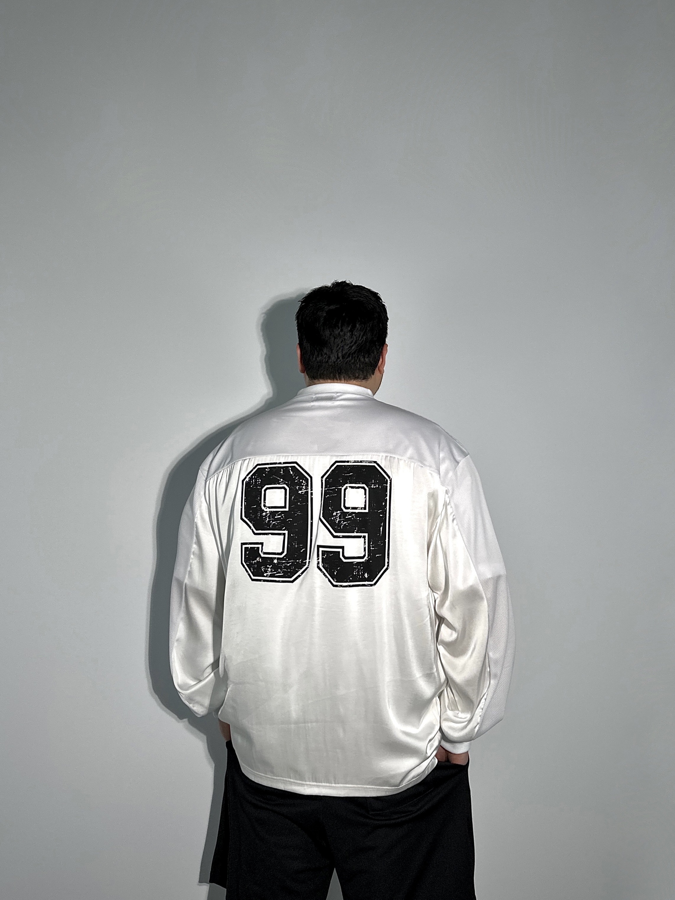 No.99 원 럭비 매쉬 저지 2COLOR 빅사이즈 짐웨어 오버핏 에이오알닷 이미지 7