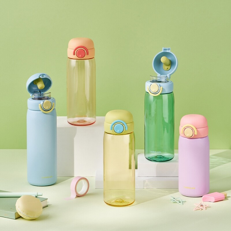 락앤락 각인텀블러 스쿨핏 스위치캡 보틀520ml 봄 여름 물통 포토 네임 사진 - 상세 이미지 4