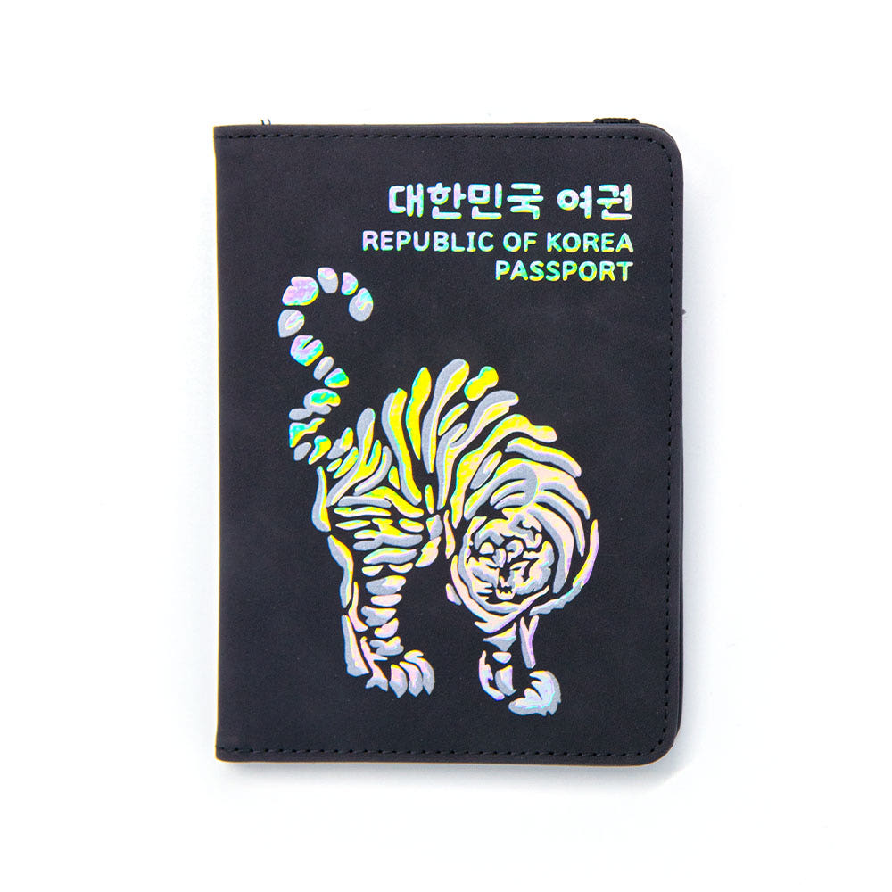 RFID차단 안티스키밍 자개 여권 케이스 가방 전대 티켓 파우치 해외여행 지갑 각인 - 상세 이미지 2