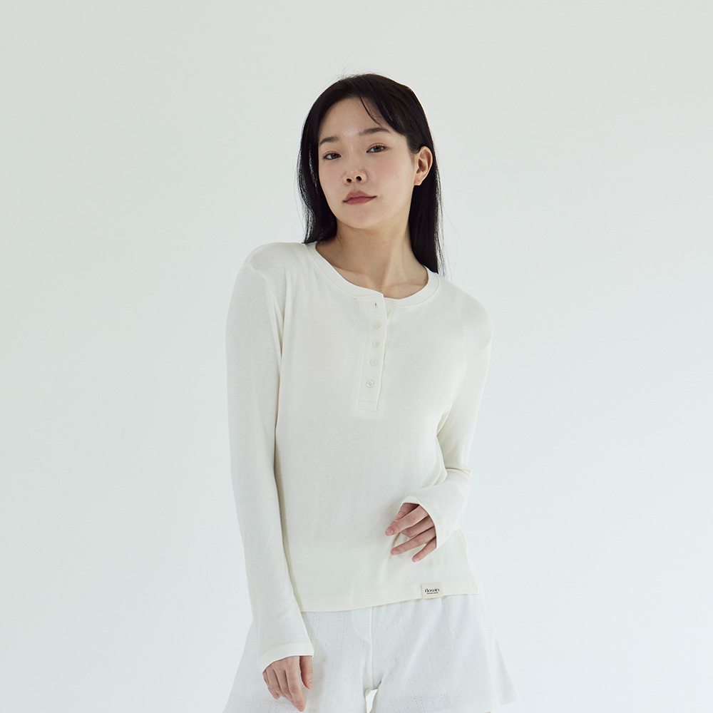 [베이직 잠옷] 슬림9 클래식 레이어드 롱슬리브티 잠옷 긴팔티 - 상세 이미지 2