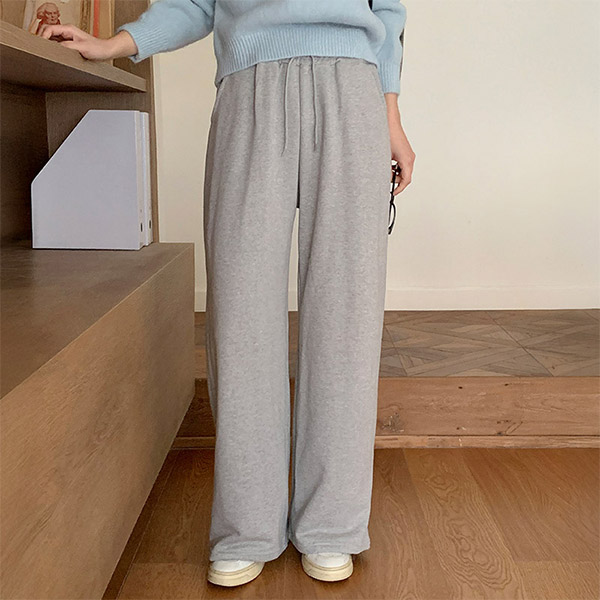 렌버 스트링 밴딩 와이드 트레이닝 팬츠 ps5070