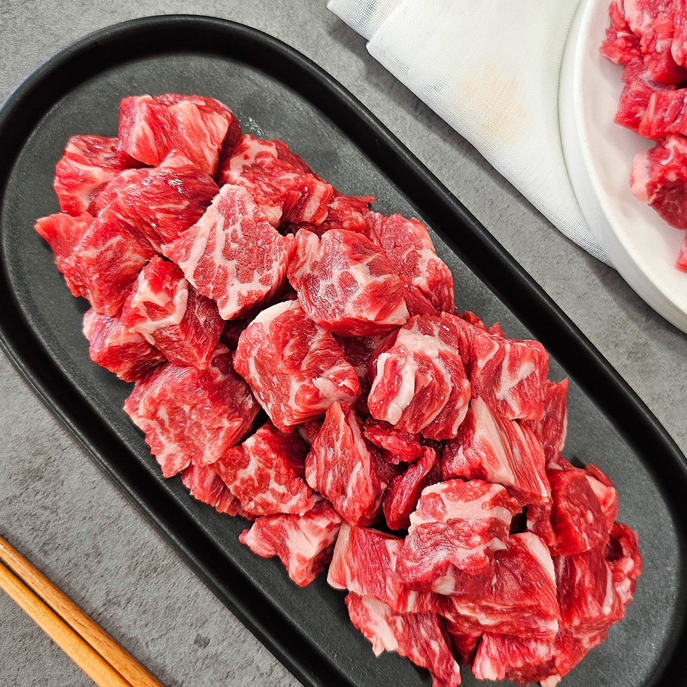 맛집대령 국내산 냉장 찹스테이크 300g 설도 앞다리 소스1봉 포함 스킨진공포장 - 상세 이미지 2