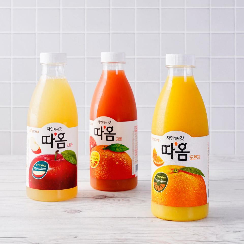 메가마트 빙그레 따옴 자몽 주스 730ml - 상세 이미지 2