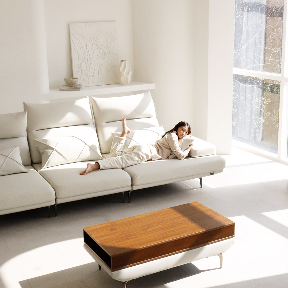 신소재 실리콘 비건 가죽 방수 내구성에 강한 스윙 에르멧쇼파 (3인 4인 6인-가로/코너)