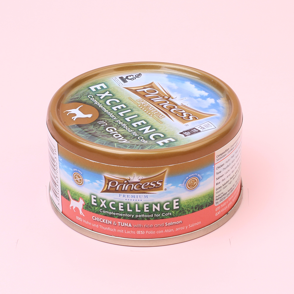프린세스 프리미엄 엑설런스 고양이 습식캔 치킨튜나 앤 살몬, 70g, 1개 - 상세 이미지 4