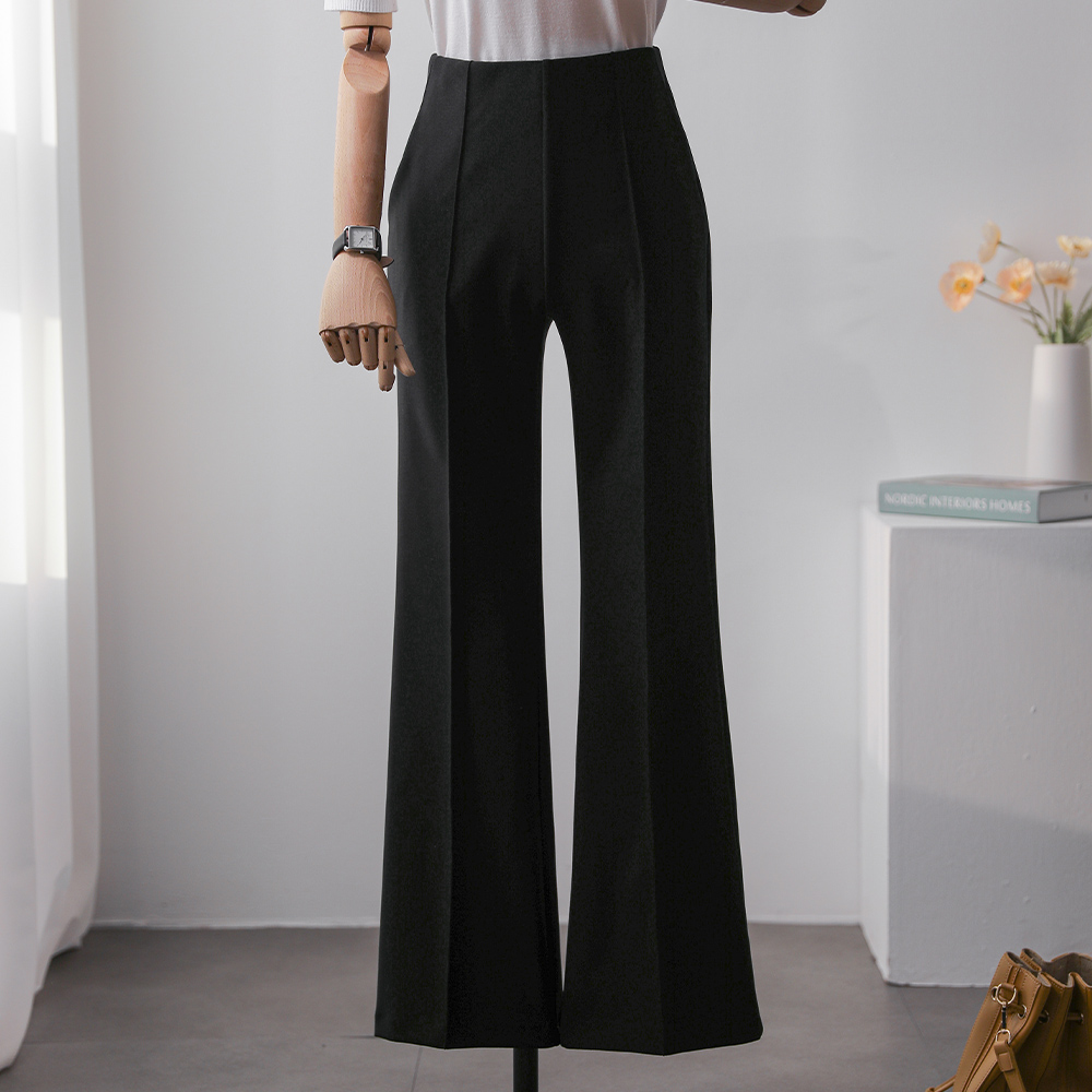 베오 몸매보정핏 스판 밴딩 부츠컷 팬츠 - 상품 이미지