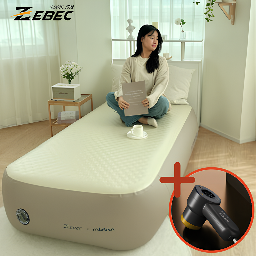 제백 에어매트 에어리스원 40cm 캠핑매트 에어건 포함 싱글 - 상품 이미지