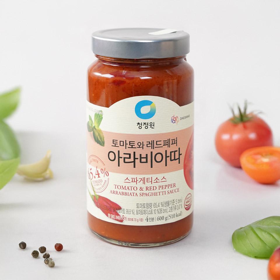 메가마트 대상 청정원 아라비아따 스파게티소스 600g - 메인 이미지