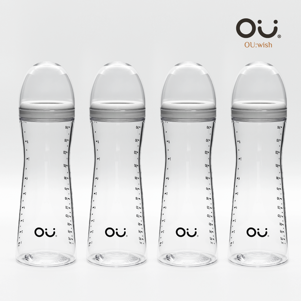 오유위시 PA 젖병(젖꼭지 미포함) 260ml, 4개 - 메인 이미지