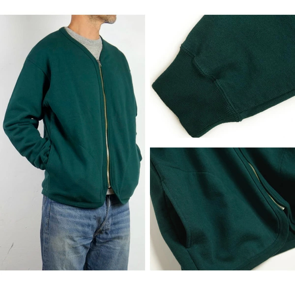 반스아웃피터스 90S 스웨트 지퍼 가디건 24AW BR-24375 2컬러 - 상품 이미지
